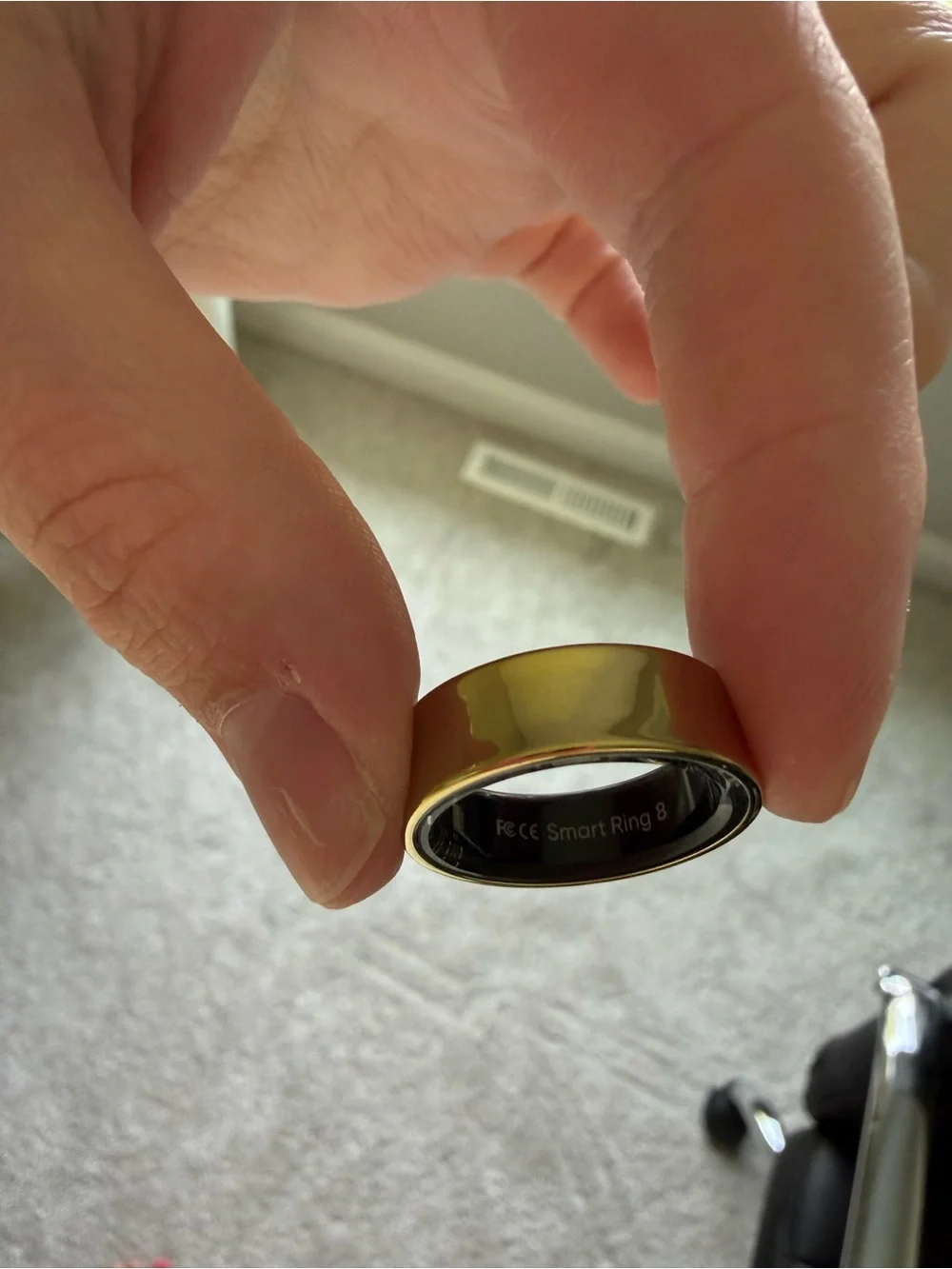 Optim Smart Ring size 8 gold